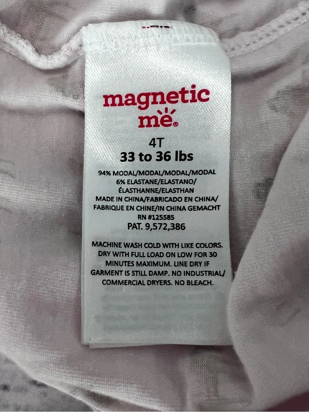Magnetic Me Pink Horse Print Pajama Set Size 4T
